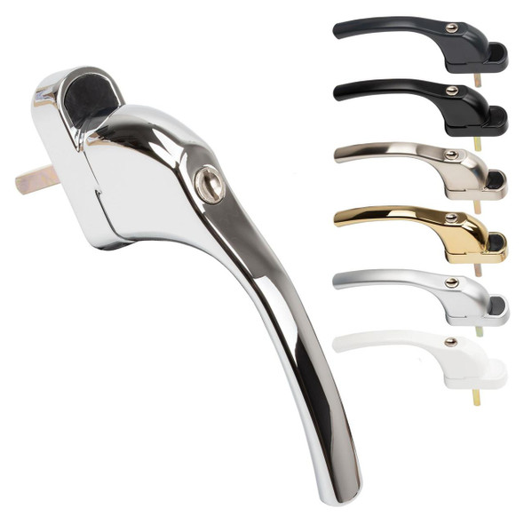 GreenteQ Tilt and Turn uPVC Window Handle Locking 40mm Spindle GreenteQ Tilt and Turn uPVC Window Handle Locking 40mm Spindle