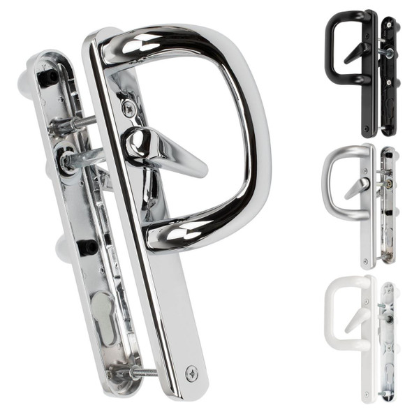 GreenteQ Inline Sliding Patio Door Handles No Cylinder Hole Fixings 145mm GreenteQ Inline Sliding Patio Door Handles No Cylinder Hole Fixings 145mm
