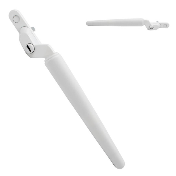  Winlock Cranked Long Lever uPVC Window Handle for Elderly & Arthritis 