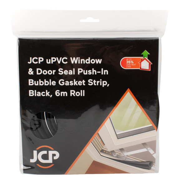  JCP uPVC Window & Door Replacement Bubble Gasket Seal 8 x 9mm 6m Roll 