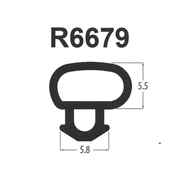 Reddiplex R6679 Bubble Gasket TPR Rubber Seal for uPVC Window and Doors