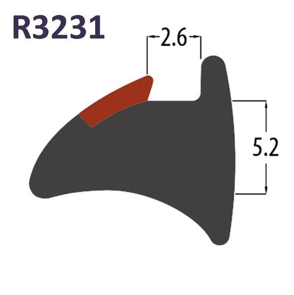 Reddiplex R3231 Black PVC Wedge Gasket UPVC Window Door Double Glazing Rubber Seal