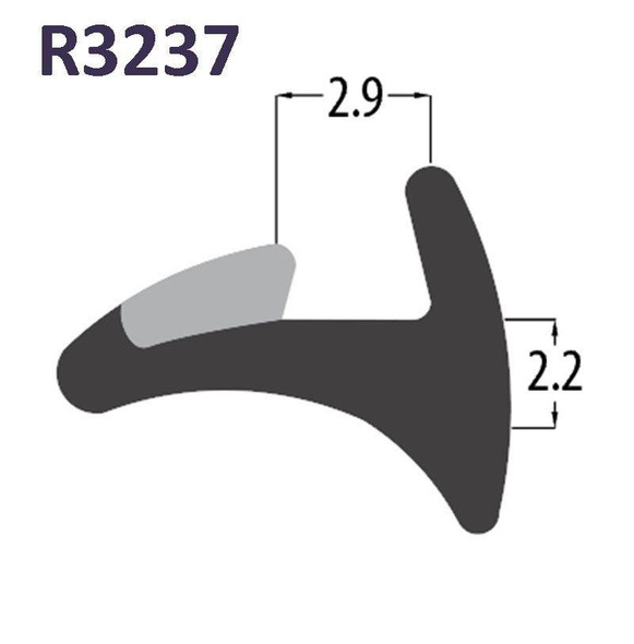 Reddiplex R3237 Reddilock Black PVC Wedge Gasket UPVC Window Door Double Glazing Rubber Seal