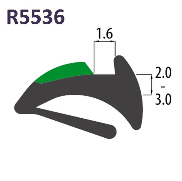 Reddiplex R5536 Black PVC Tear Off Wedge Gasket UPVC Window Door Double Glazing Rubber Seal