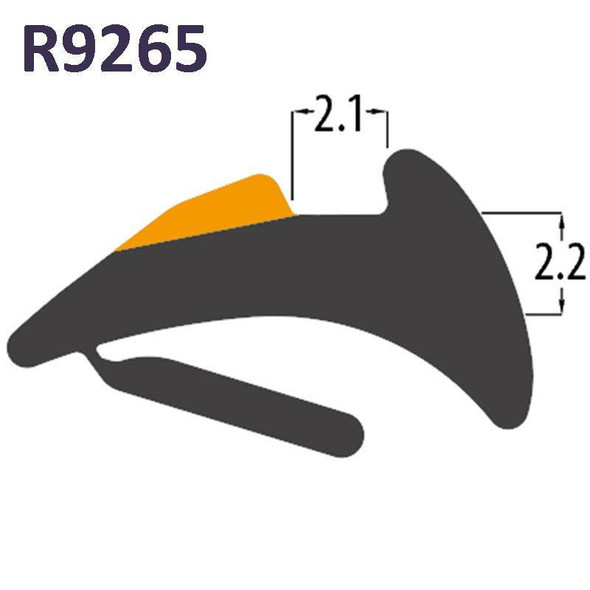 Reddiplex R9265 Black PVC Tear Off Wedge Gasket UPVC Window Door Double Glazing Rubber Seal