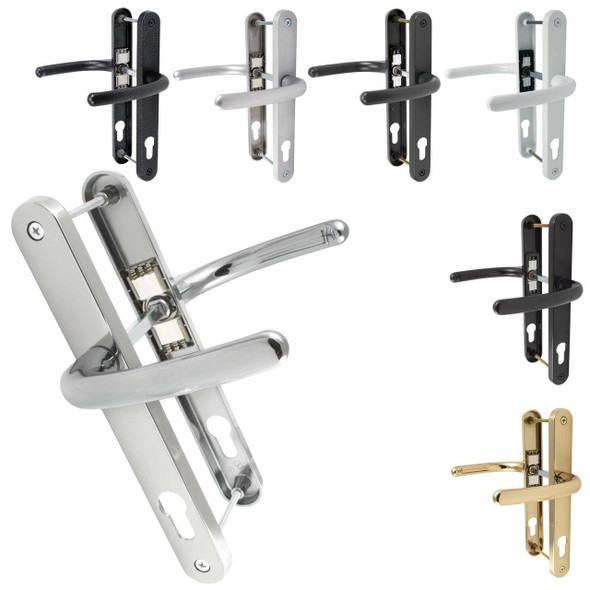 Fab & Fix Balmoral UPVC Door Handle Pair 92mm PZ 211mm Fixings Fab & Fix Balmoral UPVC Door Handle Pair 92mm PZ 211mm Fixings