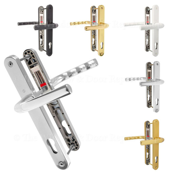 Hoppe Birmingham UPVC Door Handle Pair 92mm PZ 215mm Fixings