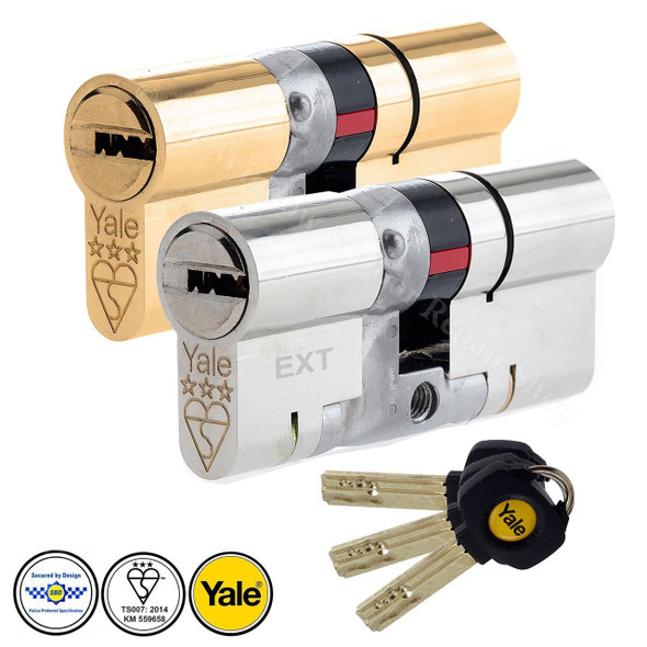 Yale Platinum 3 Star Anti Snap Euro Cylinder UPVC Front Door Lock TS007