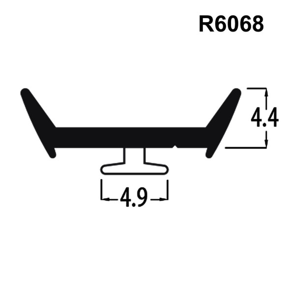 Reddiplex R6068 Black E Gasket UPVC Window Door Double Glazing Rubber Seal