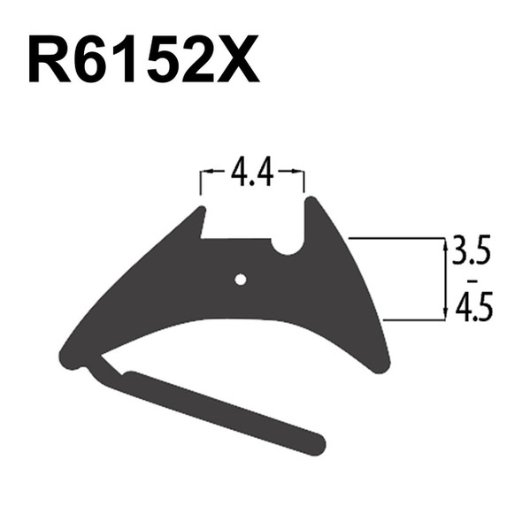 Reddiplex R6152X Black EPDM Reddiglaze Wedge Gasket UPVC Window Door Double Glazing Rubber Seal