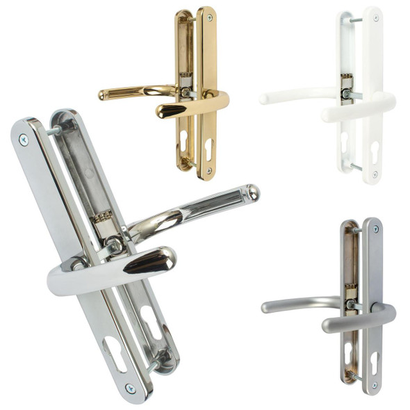 Fab & Fix Fullex Farnham UPVC Door Handle Pair 68mm PZ 215mm Fixings Fab & Fix Fullex Farnham UPVC Door Handle Pair 68mm PZ 215mm Fixings