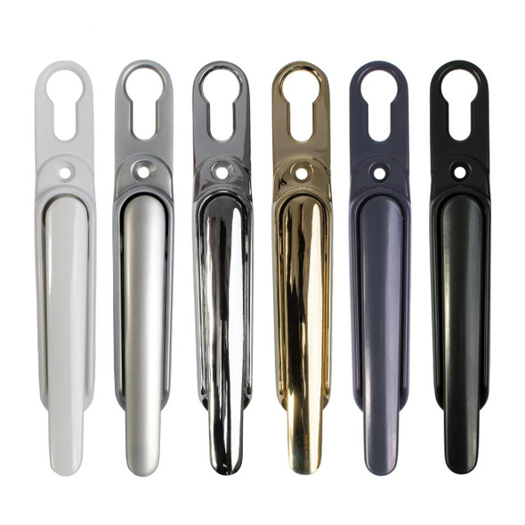Clearline Bi Fold Flat Slim Door Handle 62mm PZ 43mm Fixings