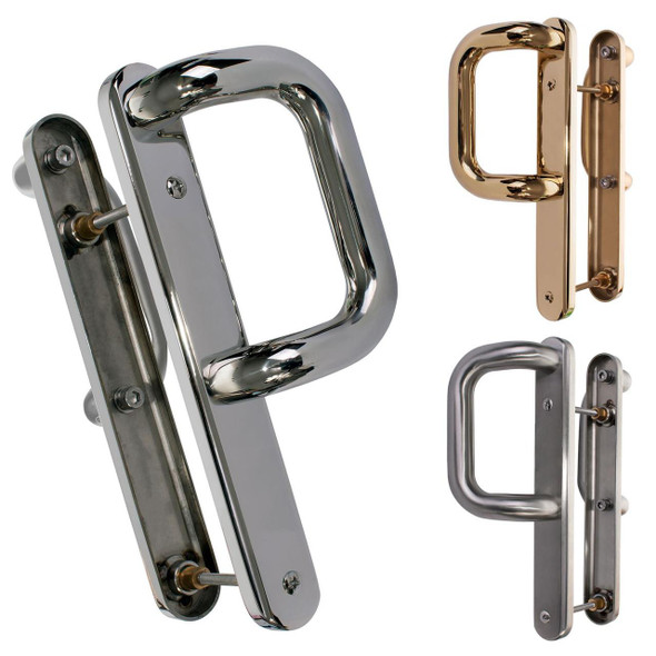 GreenteQ Dummy Inline Sliding Patio Door Handle Coastline