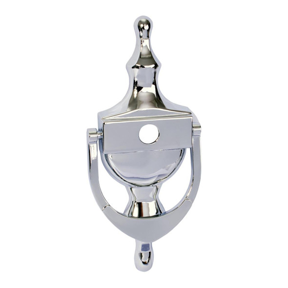 UAP 6.5" Victorian Urn Spy Hole Door Knocker Polished Chrome UAP 6.5" Victorian Urn Spy Hole Door Knocker Polished Chrome