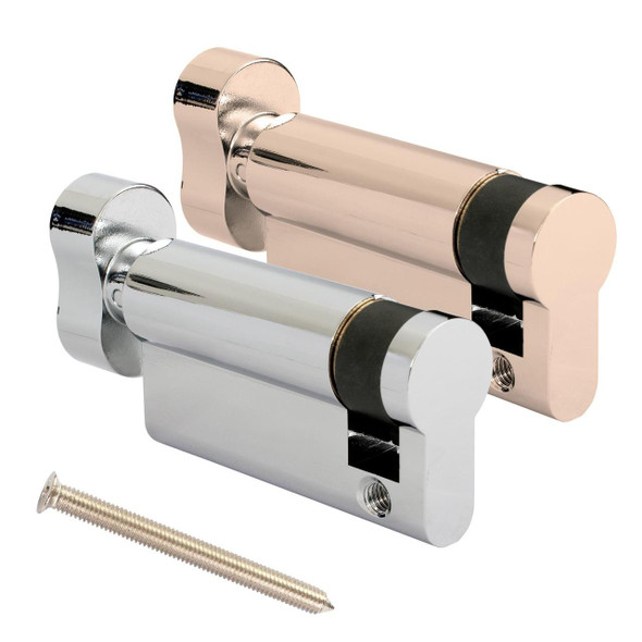 Mila ProLinea BreakSafe Half Thumb Turn Euro Cylinder Garage Door Lock No Key