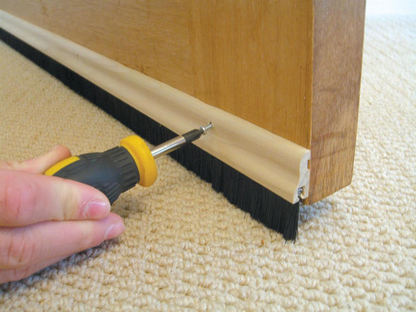 Stormguard Wood Brush Seal Door Draught Excluder 914mm