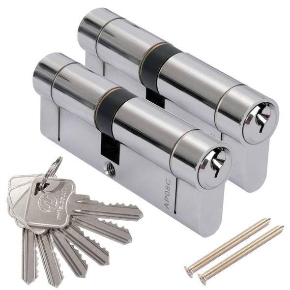 Mila BreakSafe Keyed Alike Anti Snap Euro Cylinder UPVC Front Door Lock