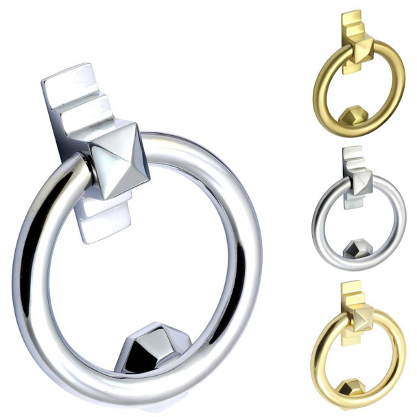 Prima Hardware Prima Ring Solid Brass Heavy Duty  Door Knocker