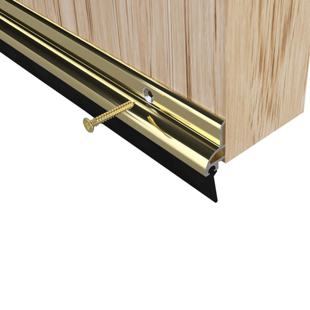 Stormguard Aluminium Draught Excluder Rubber Bottom Door Seal Strip