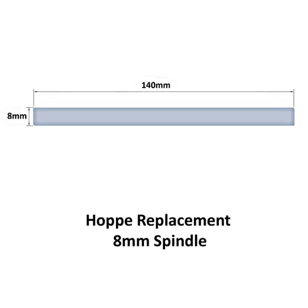 Hoppe Replacement Spindle for UPVC Door Handle 8mm x 140mm Ferco