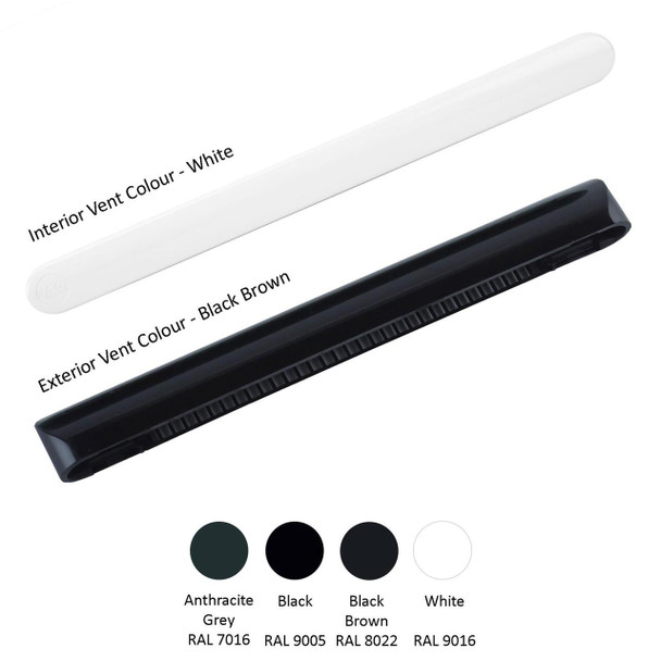 Yale Window Trickle Vent SlotVent 2500 4000 5000EA Noise Reduction