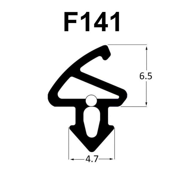 Extrudaseal F141 Flipper Gasket UPVC Window Door Double Glazing Rubber Seal