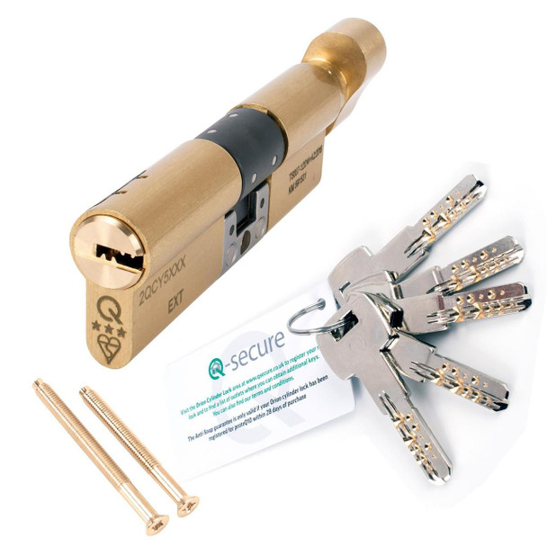 GreenteQ Orion 3 Star Thumb Turn Anti Snap Euro Cylinder UPVC Front Door Lock TS007