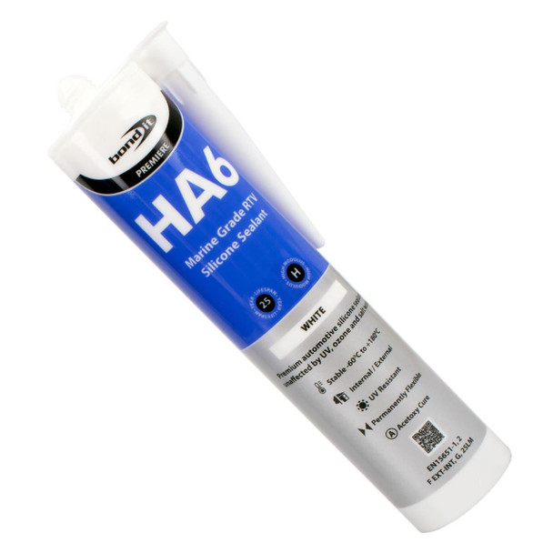 Bond It 5 x Bond It HA6 Silicone Sealant High Mod RTV Marine Grade