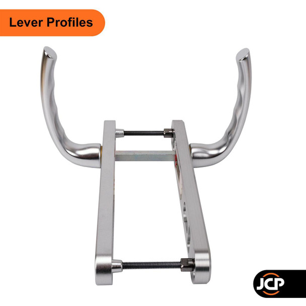 Hoppe Tokyo UPVC Door Handle Pair 92mm PZ 203mm Fixings Hoppe Tokyo UPVC Door Handle Pair 92mm PZ 203mm Fixings