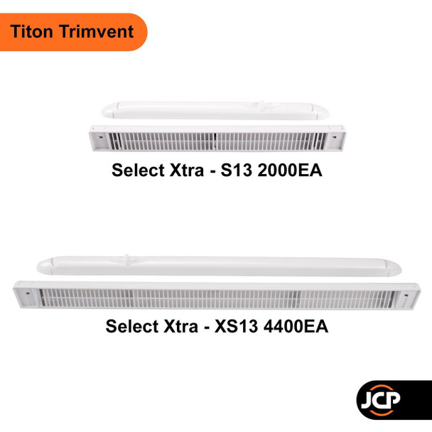  Titon Window Trickle Vent Trimvent Select Xtra XS13 & S13 2000EA 4400EA 