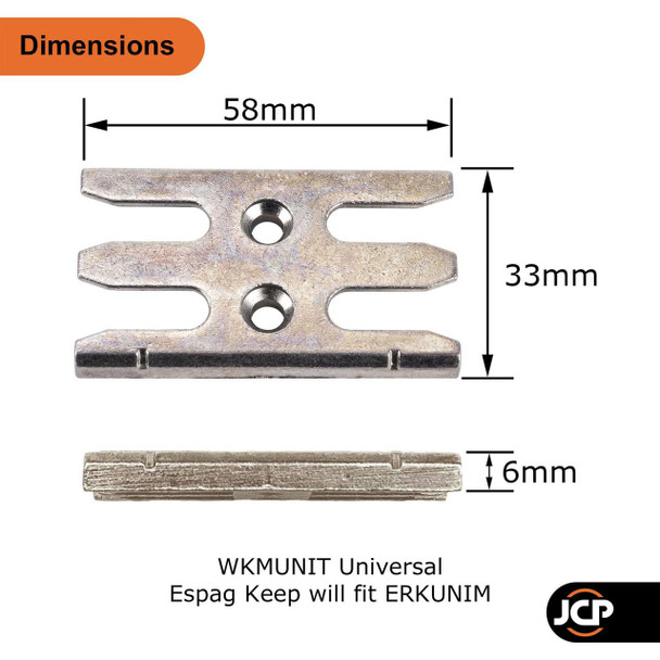 Avocet Universal Espag Mushroom UPVC Window Keep WKMUNIT Striker Plate ERKUNIM Avocet Universal Espag Mushroom UPVC Window Keep WKMUNIT Striker Plate ERKUNIM