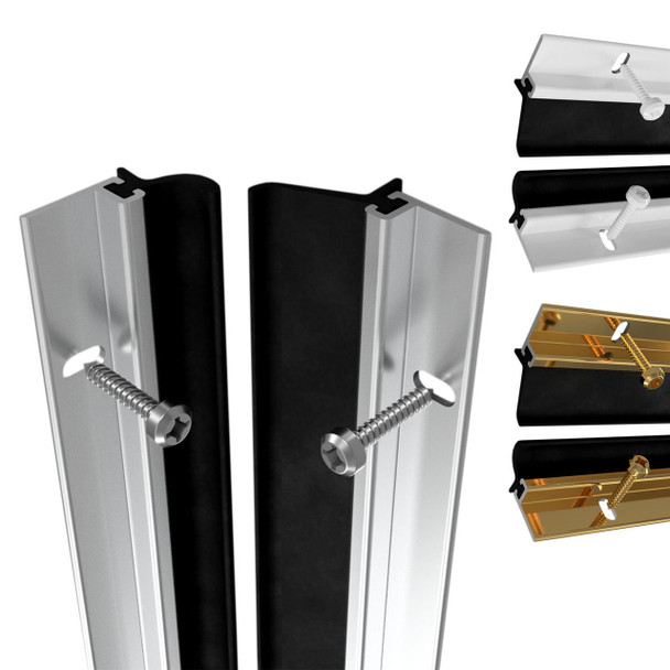 Stormguard Heavy Duty Screw Fix Around Draught Door Seal Rubber Strip