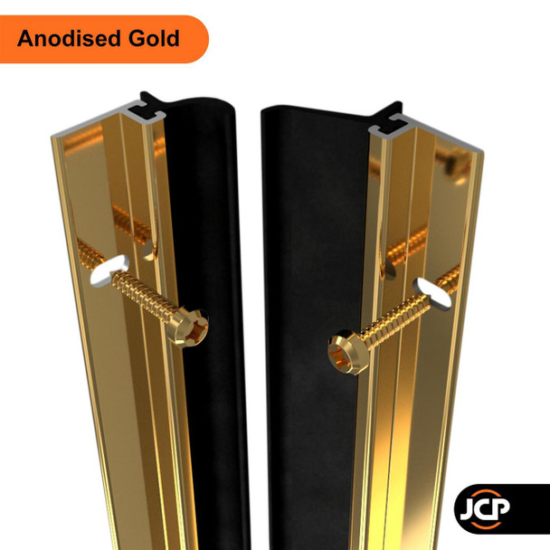 Stormguard Heavy Duty Screw Fix Around Draught Door Seal Rubber Strip