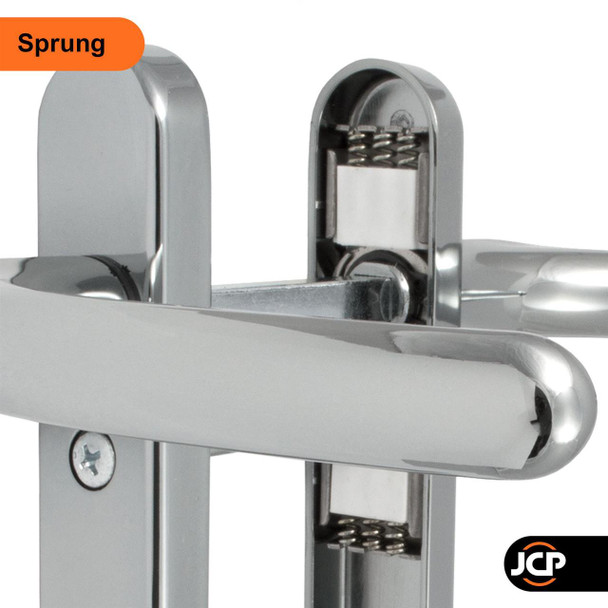  Fab & Fix Windsor UPVC Door Handle Pair 92mm PZ 122mm Fixings 