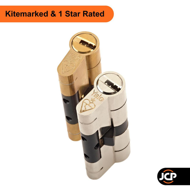 Yale YALE Superior 1 Star Keyed Alike Anti Snap Euro Cylinder UPVC Front Door Lock