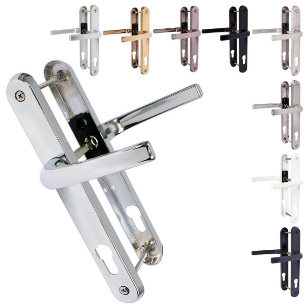 Avocet Affinity Plus UPVC Door Handle Pair 92mm PZ 211mm Fixings Avocet Affinity Plus UPVC Door Handle Pair 92mm PZ 211mm Fixings