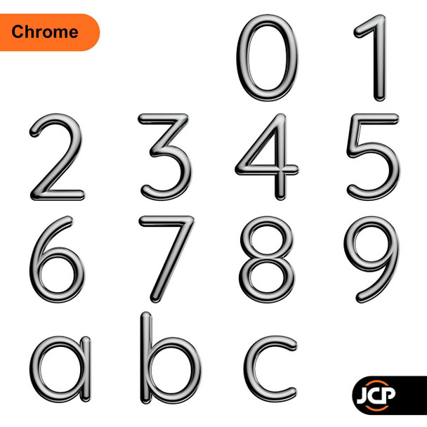 Ultion Sweet 3" 75mm Self Adhesive Door Numbers and Letters