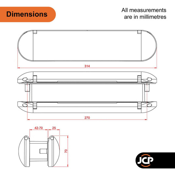 Ultion Sweet 12" Letterbox Set Round Edge for uPVC Composite & Timber Doors