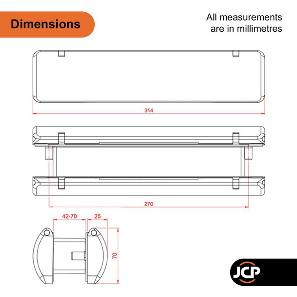  Ultion Sweet 12" Letterbox Set Square Edge for uPVC Composite & Timber Doors 