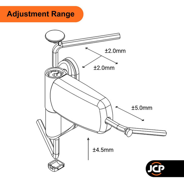 Avocet UPVC Door Flag Hinge MT3D Mini Triad
