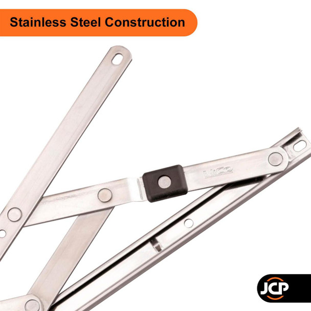 Nico uPVC Window Hinges Nico Universal Replacement Friction Stays Pair | Fits 13mm & 17mm Stack 