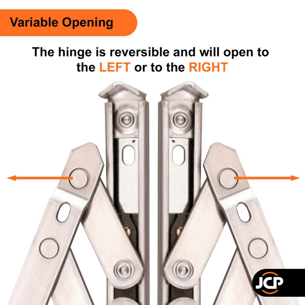 Nico uPVC Window Hinges Nico Universal Replacement Friction Stays Pair | Fits 13mm & 17mm Stack 