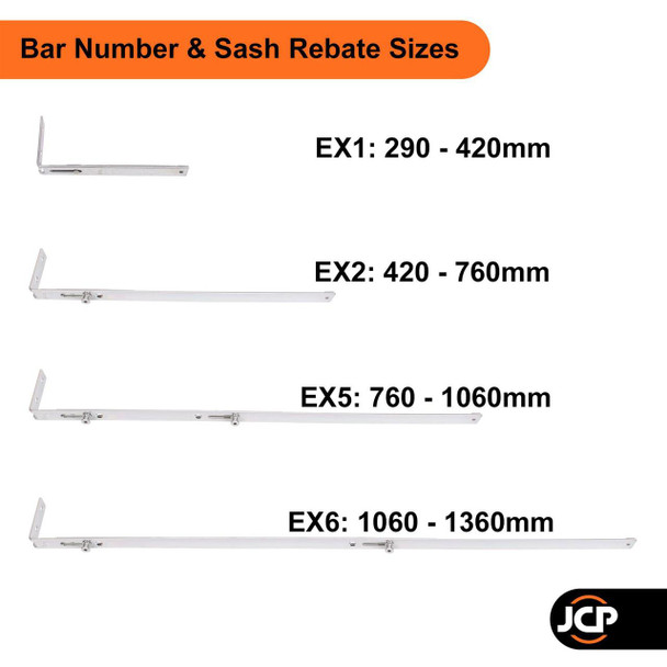  Nico MK1 Shootbolt Bar Rod Extensions for uPVC Windows Lock 