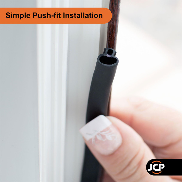 JCP uPVC Window & Door Replacement Bubble Gasket Seal 8 x 9mm 30m Tub