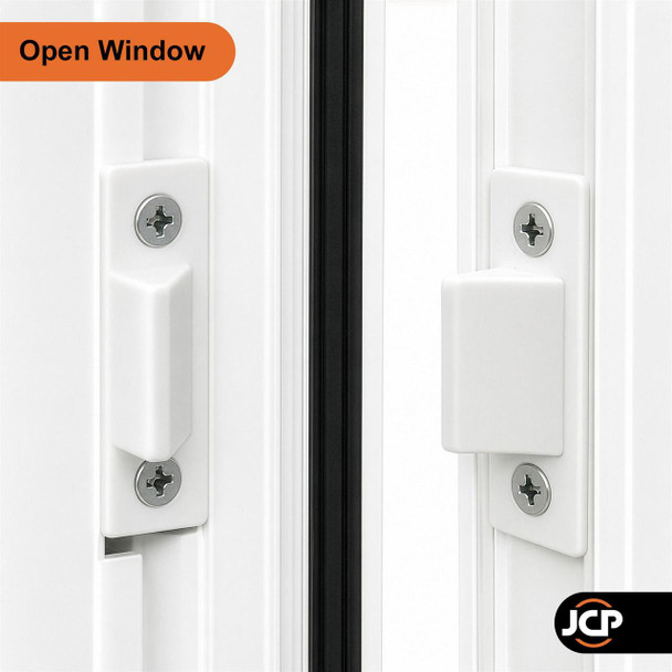 JCP White uPVC Locking Wedge Window Sash Cavity Closing Draught Sealing 5 Pairs 