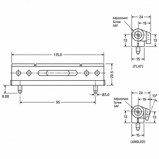  Avocet UPVC Door Butt Hinge 115mm Flat or Angled WMS 