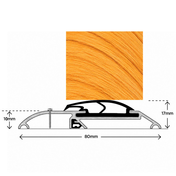  Exitex Threshex Replacement Aluminium Door Cill  Low Threshold 933mm 