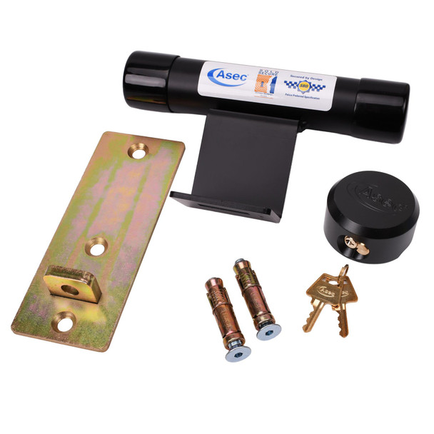 ASEC Garage Door Defender Security Lock & Padlock for Up and Over Doors