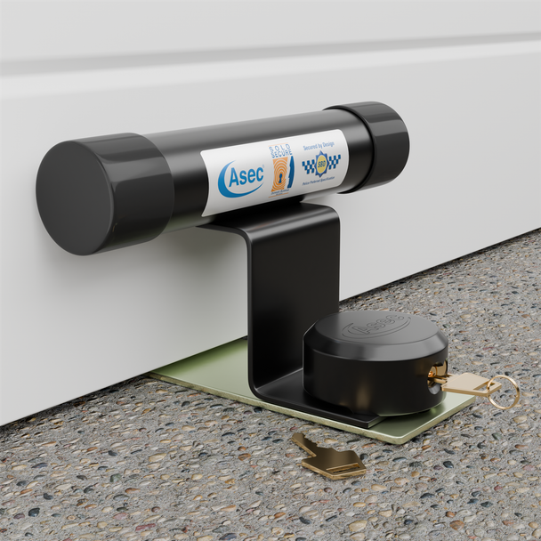 ASEC Garage Door Defender Security Lock & Padlock for Up and Over Doors