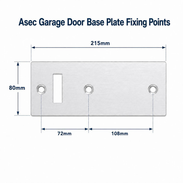 Asec ASEC Garage Door Defender Security Lock & Padlock for Up and Over Doors 